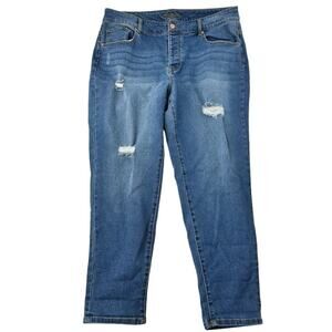 Maurices high rise distressed skinny jeans plus size 18w